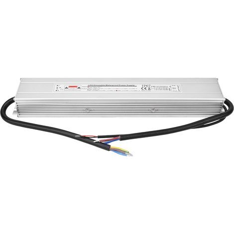 Dimmbares LED-Netzteil, wasserdicht nach IP67, Eingang AC 170–260 V (50/60 Hz), Ausgang 24 V, 200 W, 8,33 A (1/5)