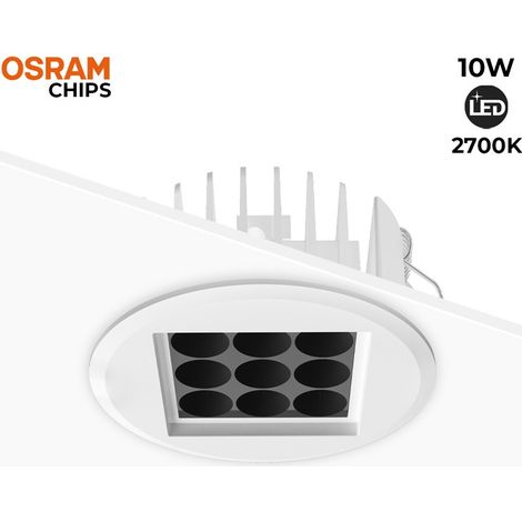 Spot LED encastrable 10W 24º UGR18 Osram Chip (1/5)
