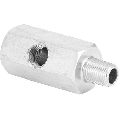 Raccord en T universel 1/8 BSPT pour capteur de pression d'huile, adaptateur NPT pour ligne d'alimentation de turbo et manomètre (1/5)