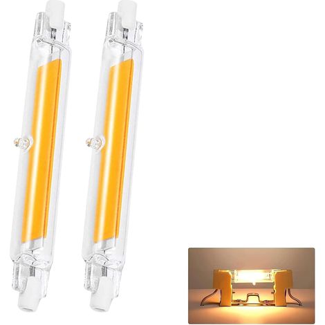 LED 78mm Dimmbar 10W Leuchtmittel, Naturweiß 4500K Glühbirne, Ersatz für 100W R7S Halogenlampen, COB LED Birnen 1000LM, Kein Flackern, 360° Strahlbeleuchtung, AC/DC 220-240V,2pcs (1/5)