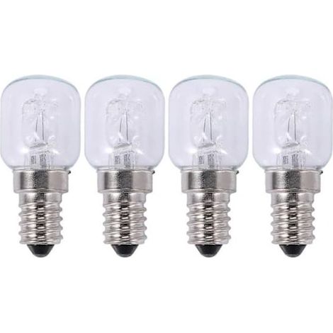 4 ampoules halogènes E14 haute température 500 degrés 25 W pour four, culot E14 250 V, ampoule à quartz 25 W (1/3)