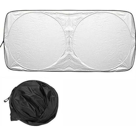 1 Auto-Sonnenschutz, faltbar, 160 x 86 cm, UV-Schutz, strapazierfähige Materialien, für den Fahrzeuginnenraum (1/5)