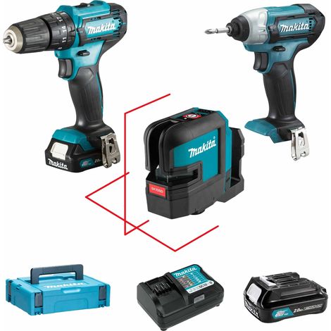 Set Elettroutensili Makita CLX337SAX3 12V 2Ah