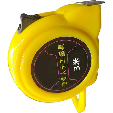 Fallfestes Maßband mit präziser Skala, tragbar und sicher bremsend, ideal für Holzarbeiten, 3 m 19 mm (1/5)