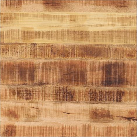 Tischplatte 80x80x1,5 cm Quadratisch Raues Massivholz Mango