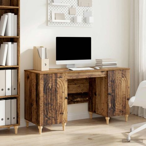 vidaXL Scrivania Legno antico 142,5 x 50 x 75 cm Legno ingegnerizzato (1/5)