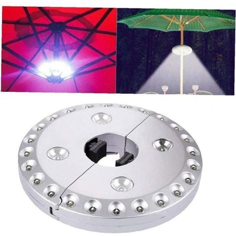 Lampe Parasol LED Sans Fil - 28 LED - Gradation 3 Niveaux - Pour Jardin Patio Camping - 1 Pièce (1/4)