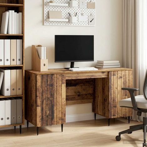 vidaXL Scrivania Legno antico 142,5 x 50 x 75 cm Legno ingegnerizzato (1/5)