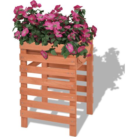 INLIFE Jardinière 38 x 36 x 60 cm Bois (1/5)