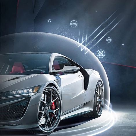 Universelle, transparente, wasserdichte, staubdichte, leichte, UV-beständige, dünne und tragbare Auto-Regenabdeckung für Auto Typ 2 (1/3)