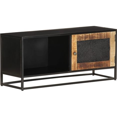 TV-Schrank 90x30x40 cm Raues Mangoholz