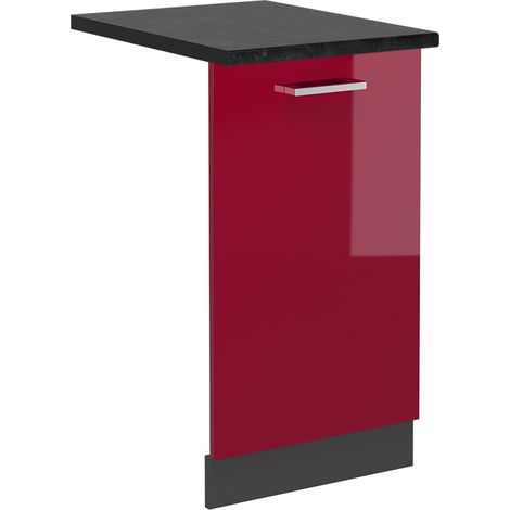 Coperchio per lavastoviglie R-Line, Rosso bordeaux lucido, 45 cm , PL Antracite, Vicco