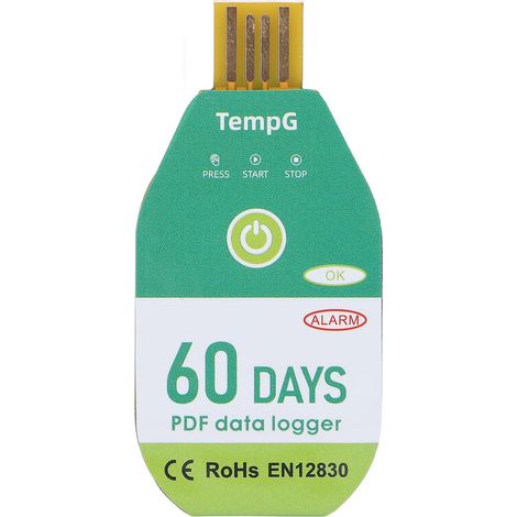 USB Temperature Data Enregistreur Enregistreur, enregistreur de données de température PDF jetable pour le transport de la chaîne du froid (60 Days) (1/5)