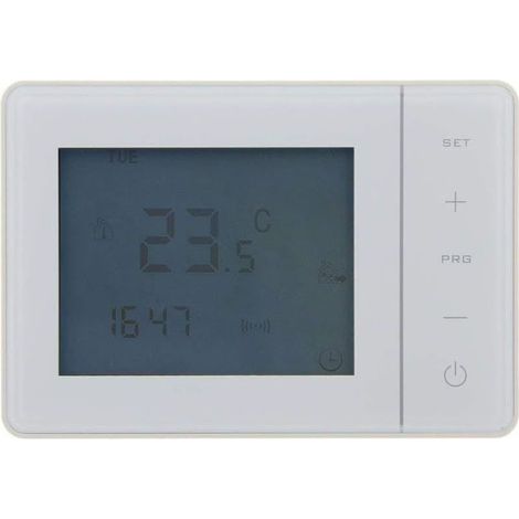Thermostat programmable Filaire Blanc (1/3)