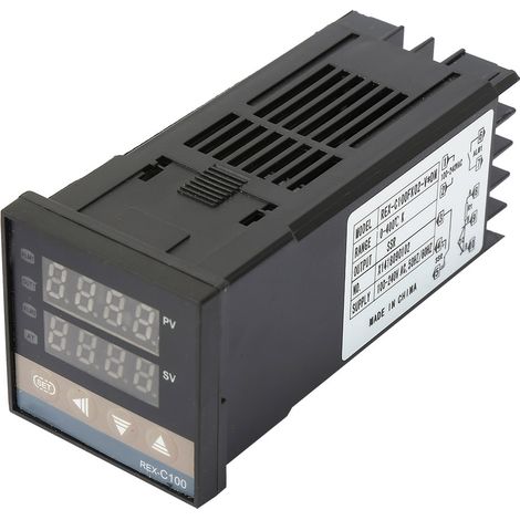 Digitale PID-Temperaturregler-Kits (110–240 V AC, 0–400 °C) + 25-A-SSR + 1 m Thermoelement Typ M6 K (1/5)