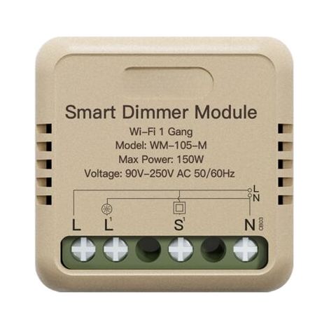 Module variateur intelligent Tuya WiFi, pour interrupteur éclairage DIY, contrôle appli distance, compatible Google Assistant commande vocale
