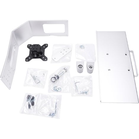 Support de clavier d'affichage d'ordinateur, en alliage d'aluminium, Angle réglable en hauteur, bras articulé avec plateau (1/5)