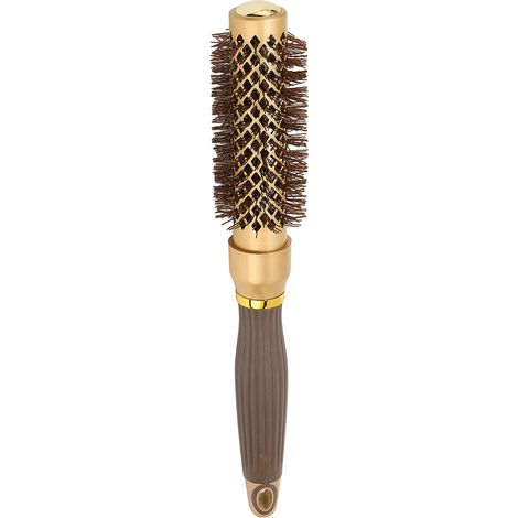 Brosse ronde à séchage rapide, antistatique, à ions négatifs, avec manche en aluminium, pour salon et usage domestique. (1/5)