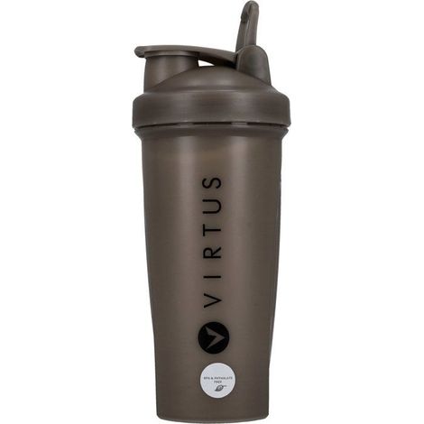 Sports Water Bottle - VIRTUS - Castaldo - 500 ml - Shaker Accessories Included - Black (1/3)