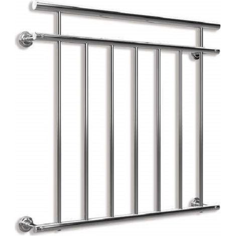 Bc-Elec – Garde-corps de porte fenêtre 100x90cm – ABR100 – Acier inoxydable 304SS – Installation facile avec kit fourni – Sécurise contre les chutes (1/5)