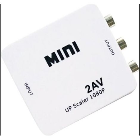 Adecuado para adaptador/convertidor AV a HDMI，vídeo y audio Full HD 1080P，TV 3 RCA CVBS HDMI superior