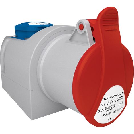 Aufputz-Netzsteckdose CEE 32A 5P 400V + 230V Stromversorgung (1/5)