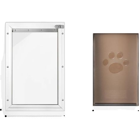 Porte pour animaux, cadre en aluminium, design résistant aux intempéries, M (1/2)