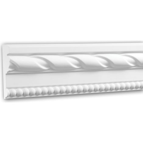 Cimaise 151314 Profhome Moulure décorative style Néo-Classicisme blanc 2 m