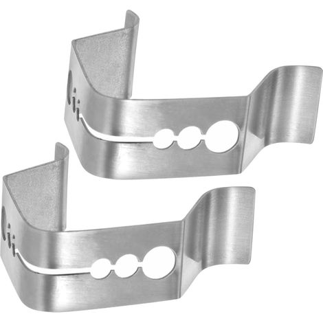 2pièces Clips De Thermomètre Universels Inoxydable Pour Barbecue (1/5)