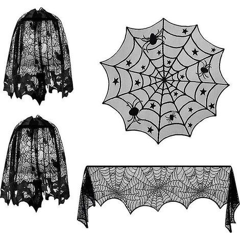 Halloween-Tischdecken (4er-Set) für Halloween-Dekorationen (1/3)