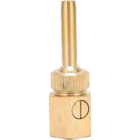 Brass Adjustable Water Spray Head Fountain Nozzle with Valve for 3/4 Inch Female Thread Pond Use (1/5)