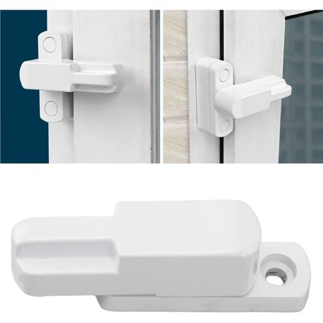 T-Lock Fenstersicherung – Aluminium, Diebstahlsicherung und Kindersicherung – Weiß – Universell, einfache Montage – 1 Schloss + 2 Abdeckungen (1/5)