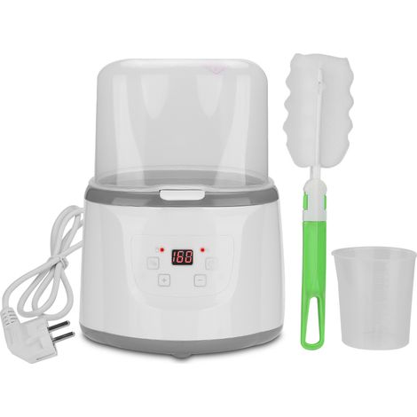 Intelligenter automatischer Flaschenwärmer mit zwei Flaschenthermostaten – 400 W, 250 V, EU-Stecker, weiß (1/5)