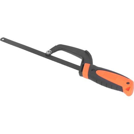 Mini scie à métaux compacte et réglable, cadre en alliage d'aluminium avec lame (1/5)