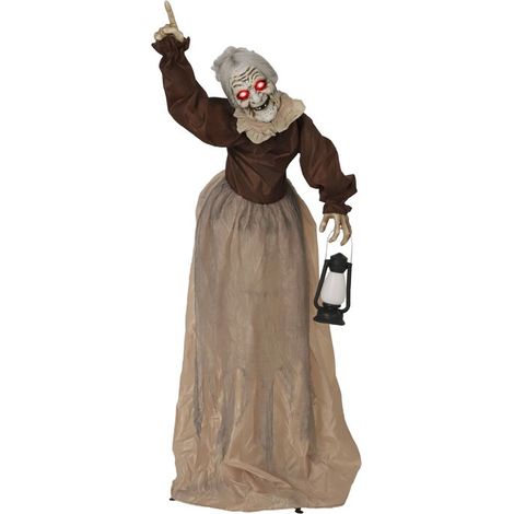 Automate Anime De Noel- Personnages Animes De Noel - Décoration Halloween sorcière animée 150 cm marron avec LED et son (1/5)