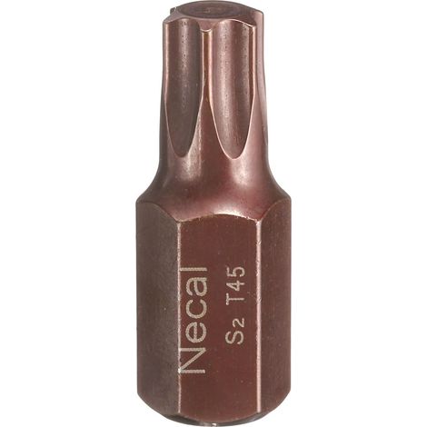 T45 Embout de Tournevis Torx 10mm Tige Hexagonale 30mm Longueur Acier S2 Embouts de Tournevis Hexagonaux à Tête Hexagonale à 6 Pans de Sécurité Inviolables (1/5)