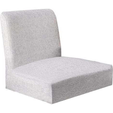 housse de chaise stretch housses de chaise pour dossier bas chaise de bar tabouret chaise gris (1/5)