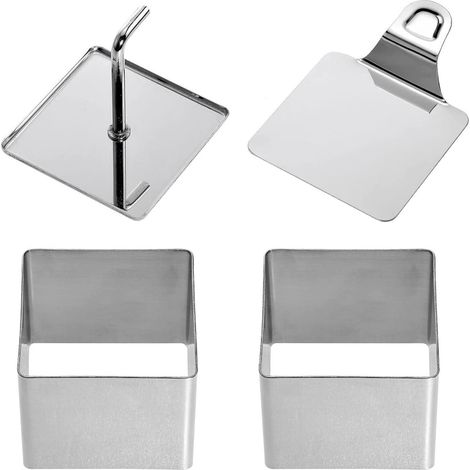 Westmark stampino quadrato set 4 pz per dessert in acciaioi inox