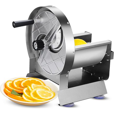 Affettatrice manuale professionale per verdure - Larghezza di taglio regolabile da 0,2 a 10 mm - Affettatrice per frutta e verdura in acciaio inossidabile - Per patate, limoni, cipolle, cavoli, pomodo (1/4)