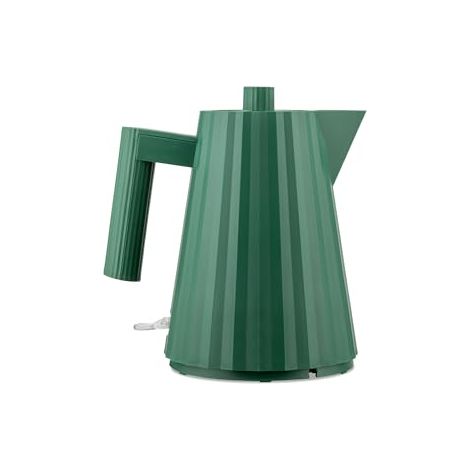 Alessi Plissé MDL06/1 GR - Hervidor Eléctrico de Diseño, en Resina Termoplástica, Enchufe Europeo, 2400 W, 100 cl, Verde