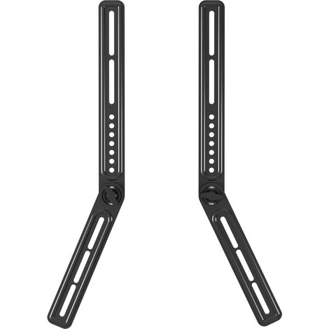 Support De Barre De Son Pour Le Dessus Ou Le Dessous De La Télévision, Support De Barre De Son Universel Pour La Plupart Des Téléviseurs De 23" À 65", Jusqu'à 10 Kg - SBR302 (1 Paire) (1/5)