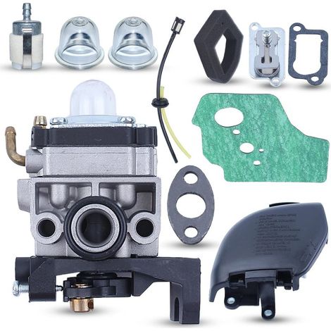 Carburateur pour Honda GX35 HHT35 HHT35S 4 Temps avec Couvercle du Filtre à Air Conduite de Carburan Joint de Silencieux Remplacer 16100-Z0Z-034 Générateur Moteur Tondeuse à Gazon (1/5)