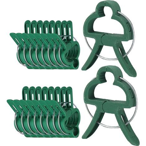 20 pièces attaches de jardin grande taille pour plantes grimpantes, supports ajustables rosiers orchidées concombres robustes (1/4)