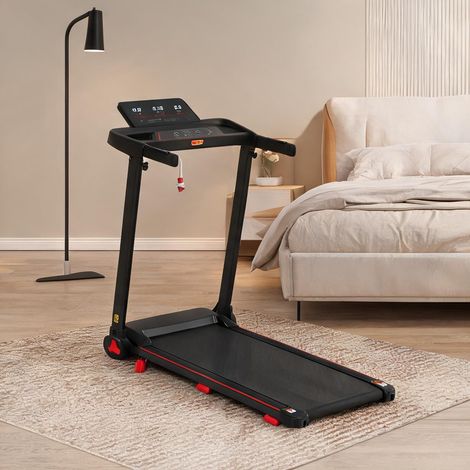 Tapis de course coloris noir en métal 121 x 50 x 94 cm (1/5)