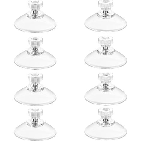 Lntyq Ventouse,8 x ventouses Ø 50 mm avec Filetage M4x10mm  Transparent