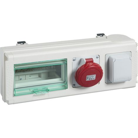 Canalis KNA - connecteur de dériv. 32A - 1 prise domest NF + 1 prise indus - KNB32CP15F (1/3)