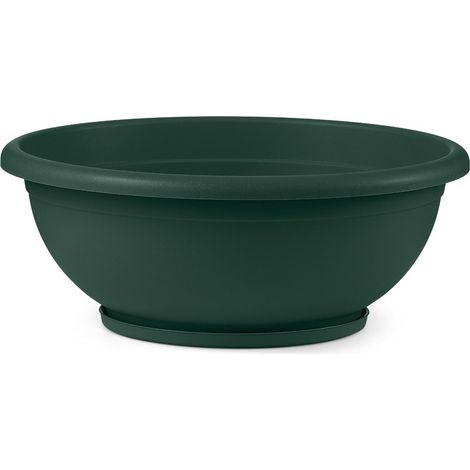 CIOTOLA NAXOS D.30 CM CON SOTTOVASO VERDE BOSCO