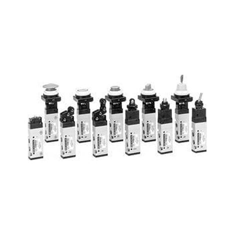 Vannes mécanique SMC EVZM400 Levier à bascule 5 Port Mechanical Valve, G 1/8, 1/8pouces ( Prix pour 1 )