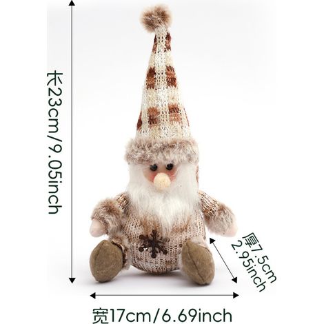 Weihnachtsdekorationen, Schneemannfiguren, Puppen, Strickpuppen, Weihnachtsmannmützen, Fensterdekorationen, Weihnachtsbäume