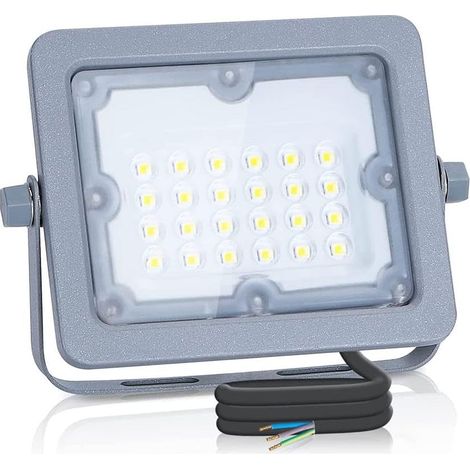 Levitantes Spot LED extérieur étanche 30 W 4000 K, lumière naturelle extérieure de 2700 lm, spot LED IP65 pour patios, terrasses, jardins, etc (1/2)